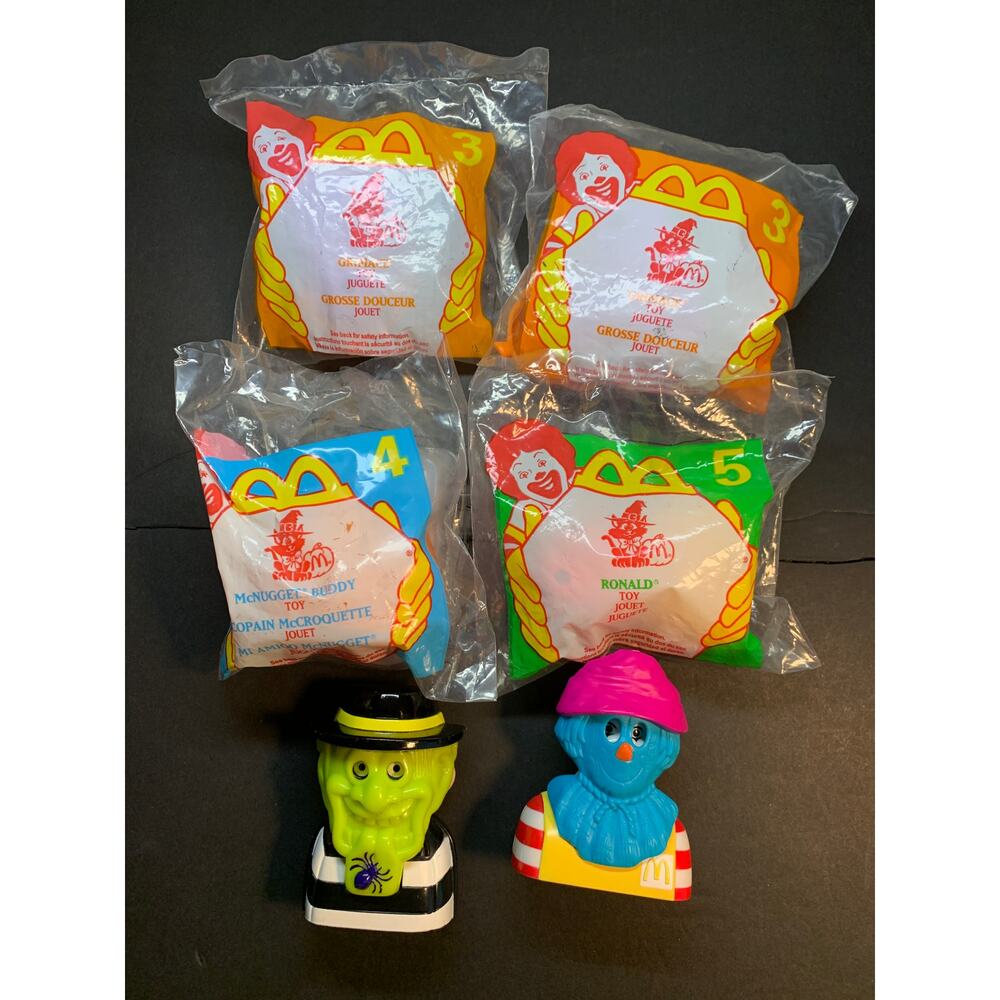 1995 1996 1998 McDonald's Halloween Happy Meal Toys Lot Of 12 Sealed Loose